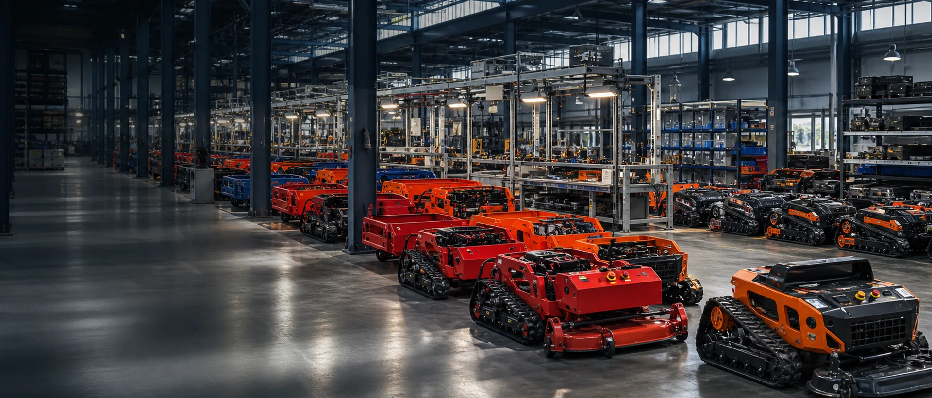 YISHINE tracked mower manufacturing facility