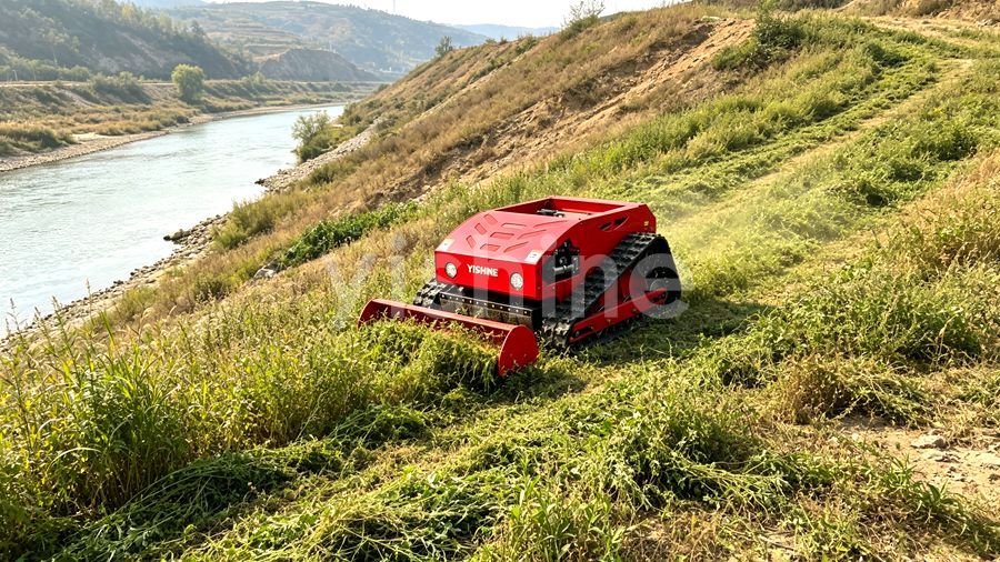 Remote Control Lawn Mower Slope Operation: How to Mow Steep Hillsides Safely
